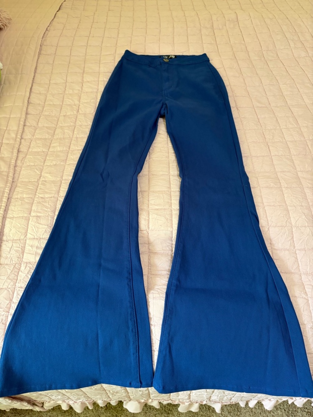 Women's High-Rise Flared Jeans in Deep Blue